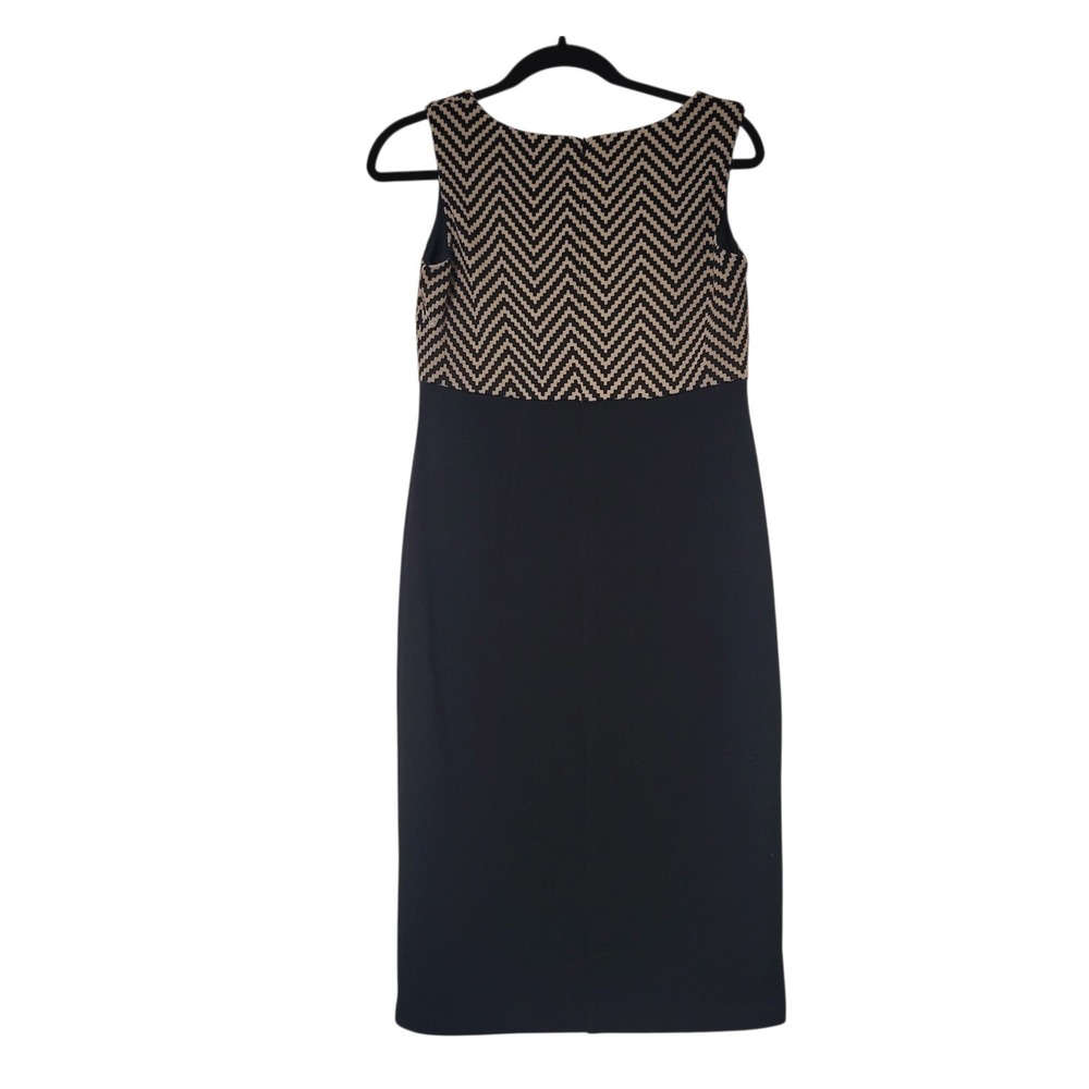 danny and nicole 2 Piece Set- Jacket-Dress S 4 New‎ Career - Black/ Tan Chevron - Picture 8 of 13